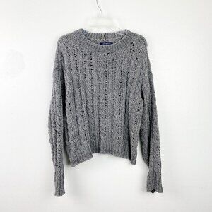 ⭐️ AMERICAN EAGLE Gray Knit Sweater Long Sleeve Small